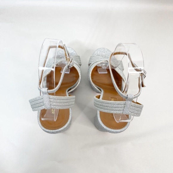 Like New Aquazzura Sundance Platform Glitter Platform Heels - Picture 13 of 15